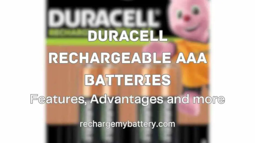 Duracell Rechargeable AAA Batteries with duracell battery image