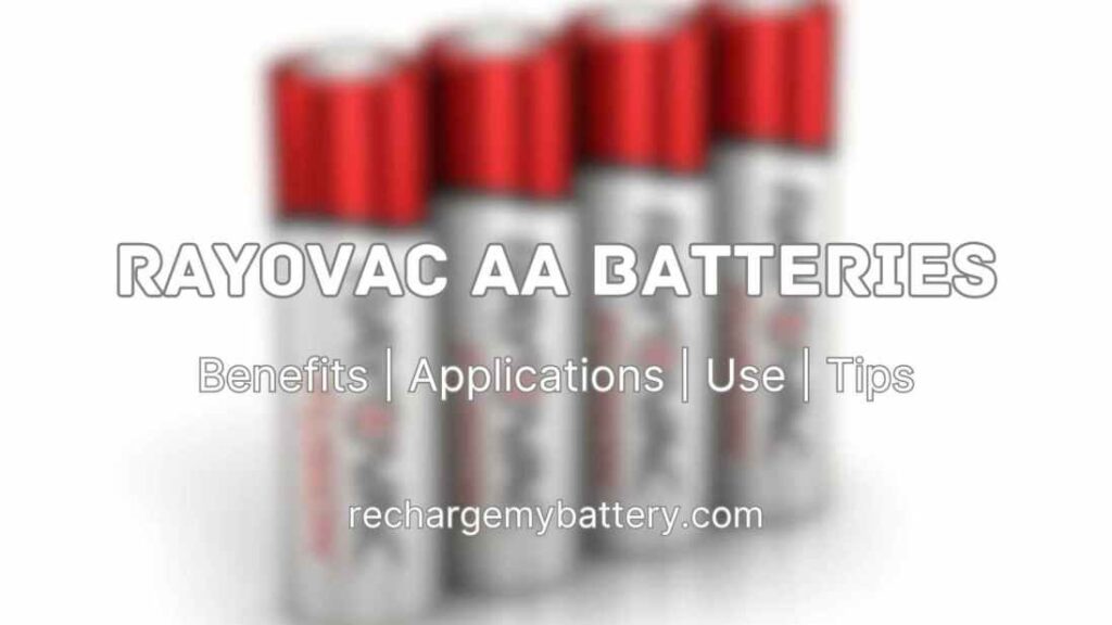Rayovac AA Batteries with an image of Rayovac Batteries