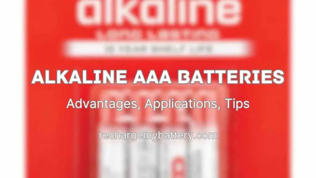 Alkaline AAA Batteries image and text