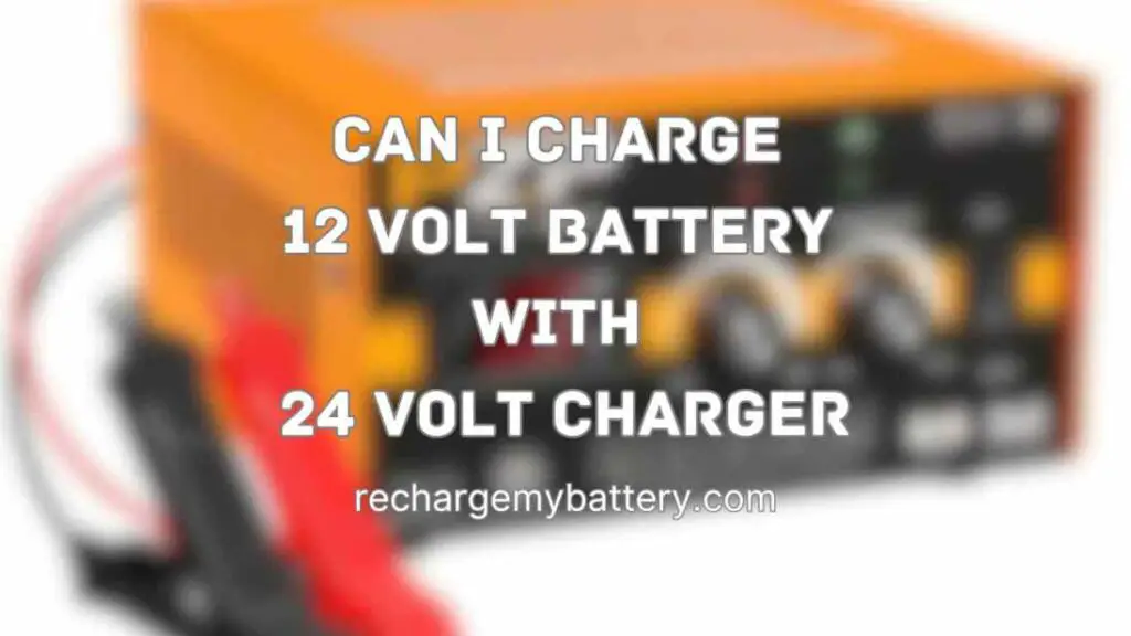 Can I Charge 12-Volt Battery with 24-Volt Charger with 24 volt battery charger image